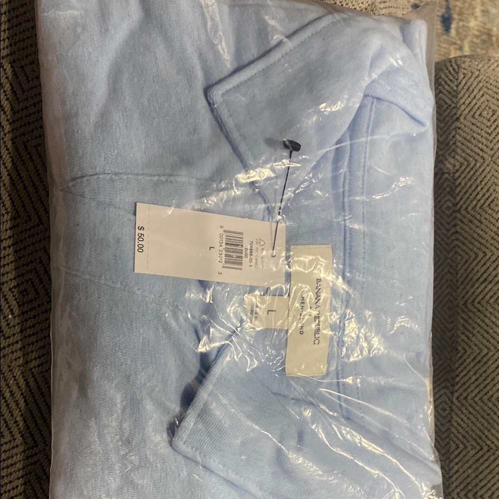 Banana Republic Blue Polo Soft Cotton Shirt